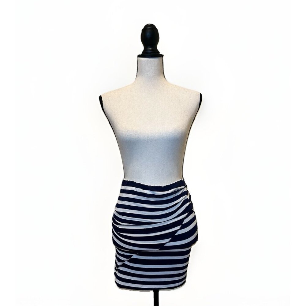 CAbi Top Skirt Women’s XS Navy Blue White Stripe Convertible Tube Top Skirt #789 - Picture 7 of 14